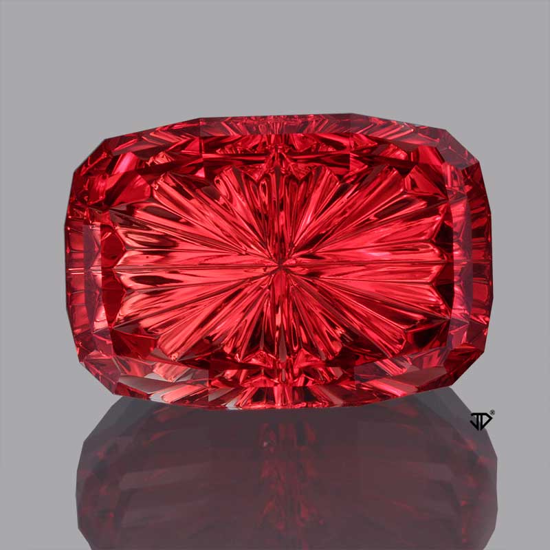 red gemstones